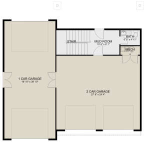 Garage Floor for House Plan #2802-00197