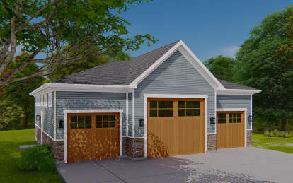 Craftsman House Plan #2802-00198 Elevation Photo