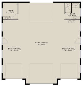 Garage Floor for House Plan #2802-00198