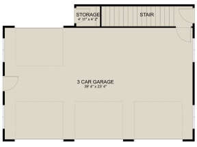 Garage Floor for House Plan #2802-00200