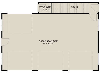 Garage Floor for House Plan #2802-00200