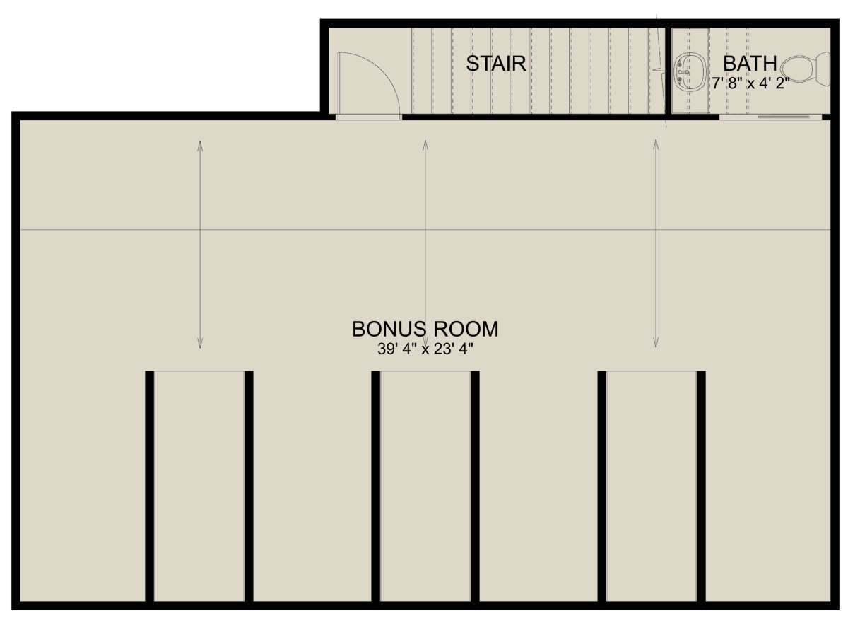 Second Floor for House Plan #2802-00200