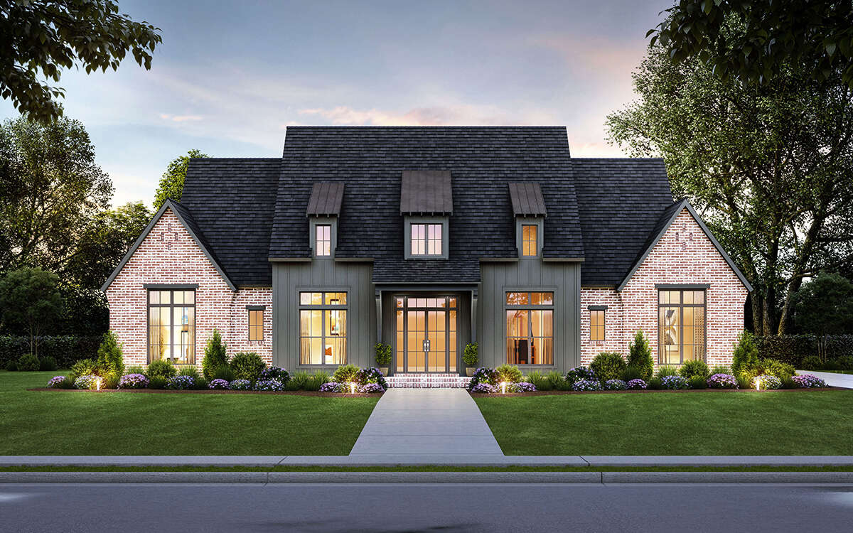 Modern Farmhouse Plan - 3,229 Square Feet, 4 Bedrooms, 3.5 Bathrooms ...