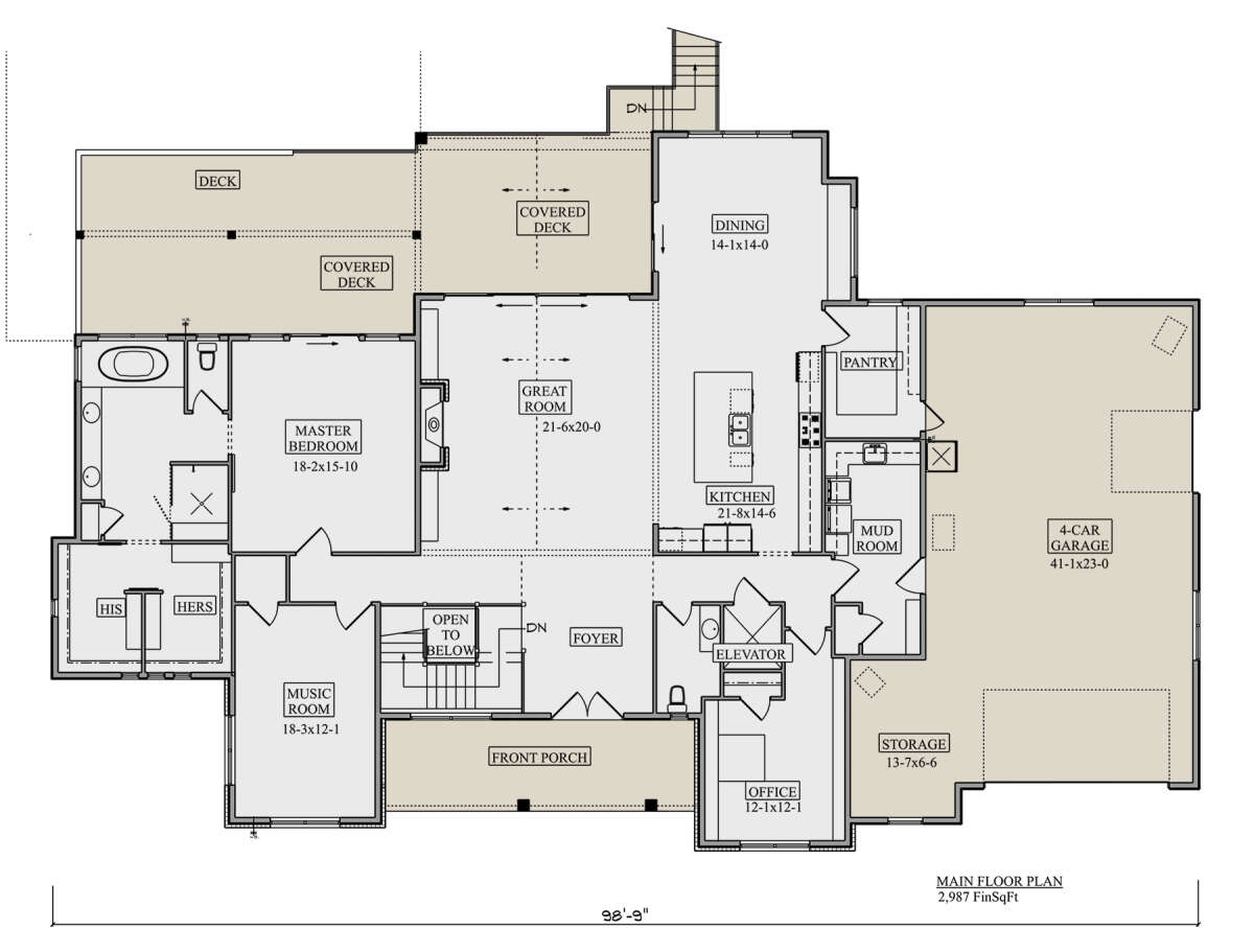 Main Floor  for House Plan #5631-00218