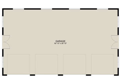 Garage Floor for House Plan #2802-00201