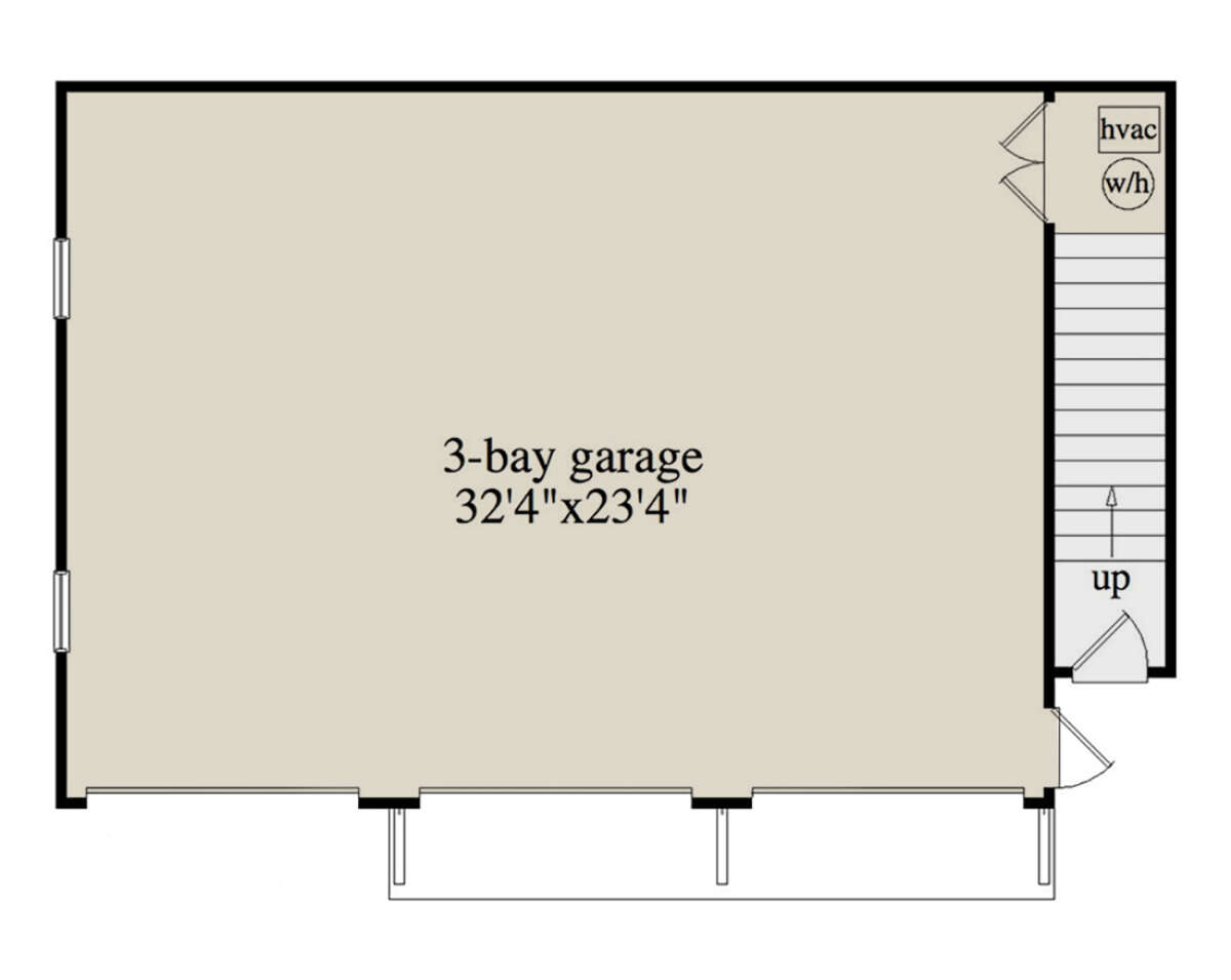 Garage Floor for House Plan #957-00091