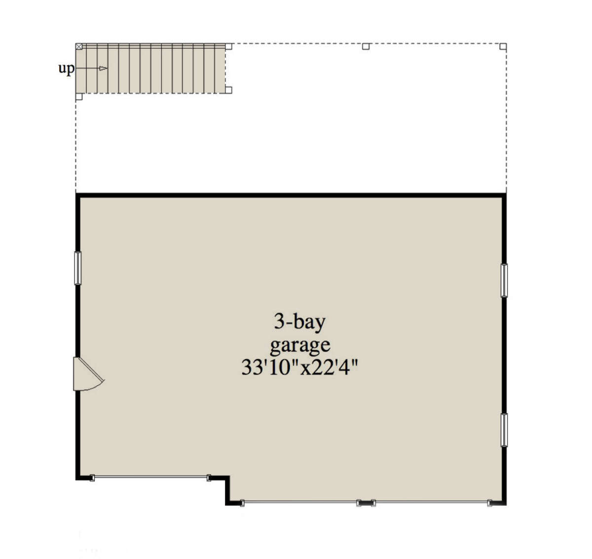 Country Plan: 693 Square Feet, 1 Bedroom, 1 Bathroom - 957-00093