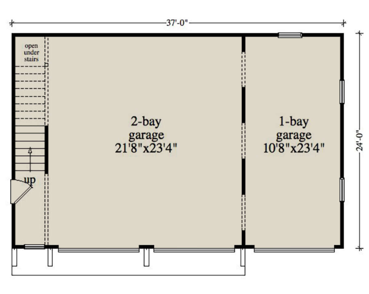 Garage Floor for House Plan #957-00095