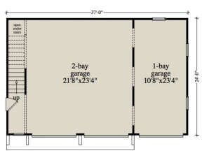 Garage Floor for House Plan #957-00095