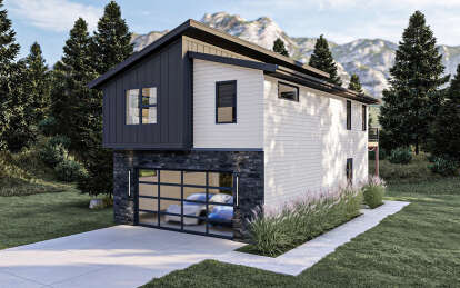 House Plan House Plan #28838 Angled Front Elevation