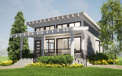 House Plan House Plan #28845 Angled Front Elevation