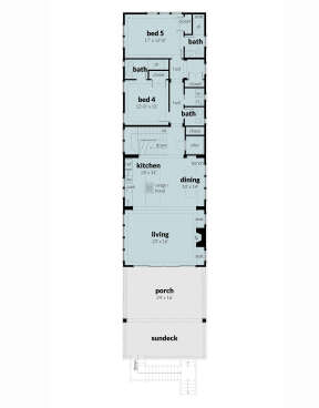 Main Floor for House Plan #028-00181