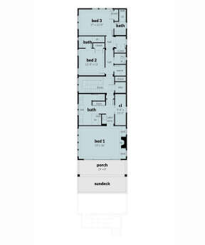 Second Floor for House Plan #028-00181