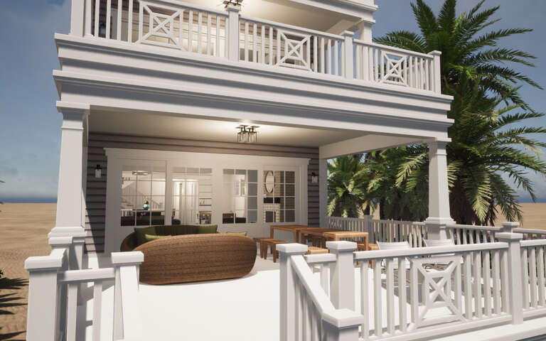 Coastal House Plan #028-00181 Additional Photo