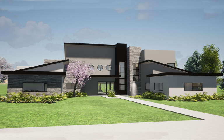Contemporary House Plan #028-00182 Elevation Photo