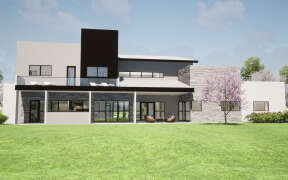 Contemporary House Plan #028-00182 Elevation Photo