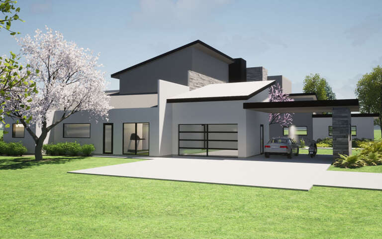 Contemporary House Plan #028-00182 Elevation Photo