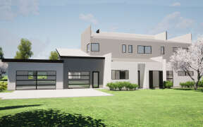 Contemporary House Plan #028-00182 Elevation Photo