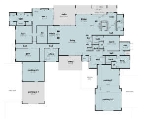 Main Floor for House Plan #028-00182