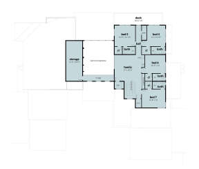 Second Floor for House Plan #028-00182