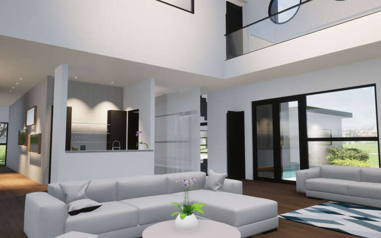 Contemporary House Plan #028-00182 Additional Photo