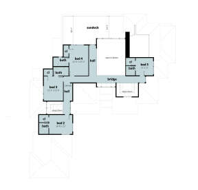 Second Floor for House Plan #028-00183