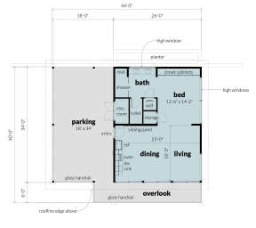 Main Floor for House Plan #028-00184