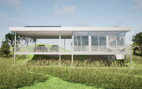 Modern House Plan #028-00185 Elevation Photo