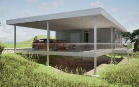 Modern House Plan #028-00185 Elevation Photo