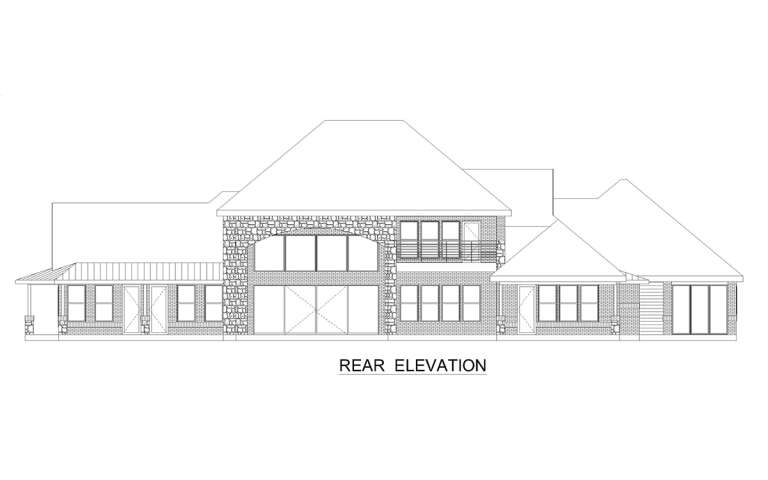 European House Plan #5445-00501 Elevation Photo