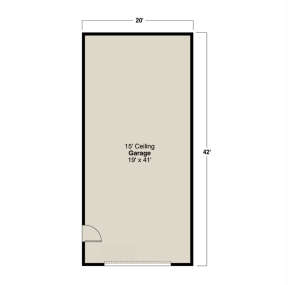 Garage Floor for House Plan #035-01054