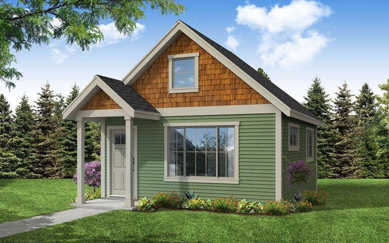 Cottage House Plan #035-01055 Elevation Photo