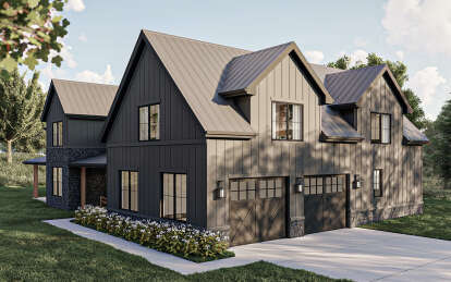 Barn House Plan #963-00760 Elevation Photo