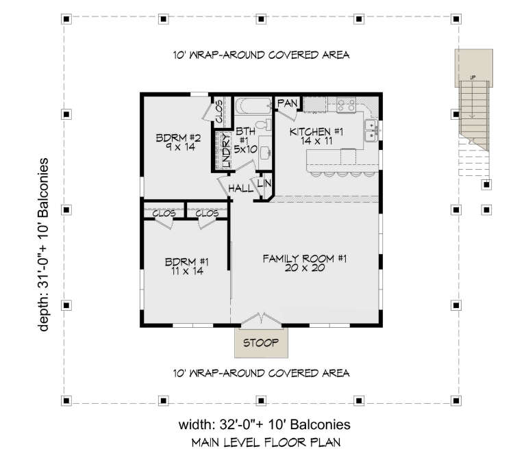House Plan House Plan #28856 Drawing 1