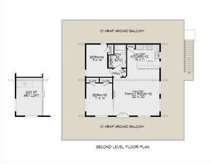 Second Floor for House Plan #940-00741