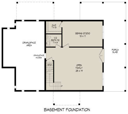 Basement for House Plan #940-00743