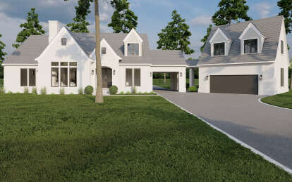 European House Plan #8318-00345 Elevation Photo