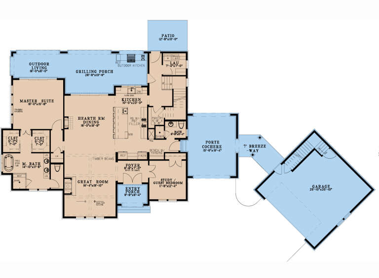 House Plan House Plan #28861 Drawing 1