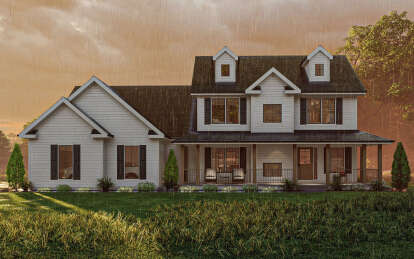 Modern Farmhouse House Plan #963-00761 Elevation Photo