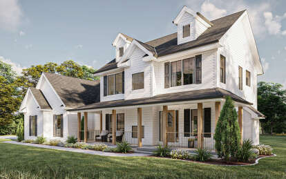 Modern Farmhouse House Plan #963-00761 Elevation Photo