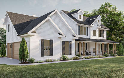 Modern Farmhouse House Plan #963-00761 Elevation Photo