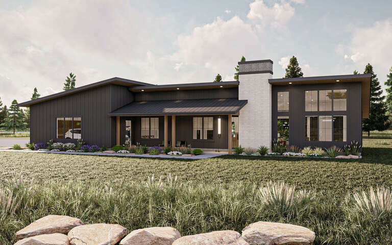 House Plan House Plan #28863 Angled Front Elevation