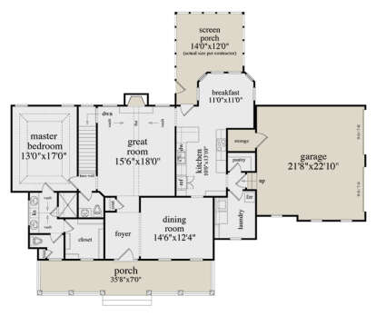House Plan House Plan #28864 Drawing 1