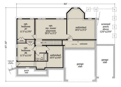Basement for House Plan #957-00097