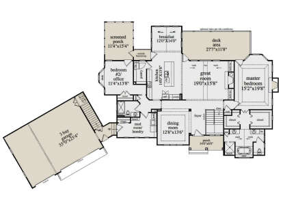 House Plan House Plan #28866 Drawing 1