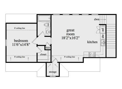 Second Floor for House Plan #5458-00099