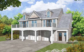 Craftsman House Plan #957-00100 Elevation Photo