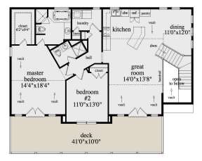Second Floor for House Plan #957-00100