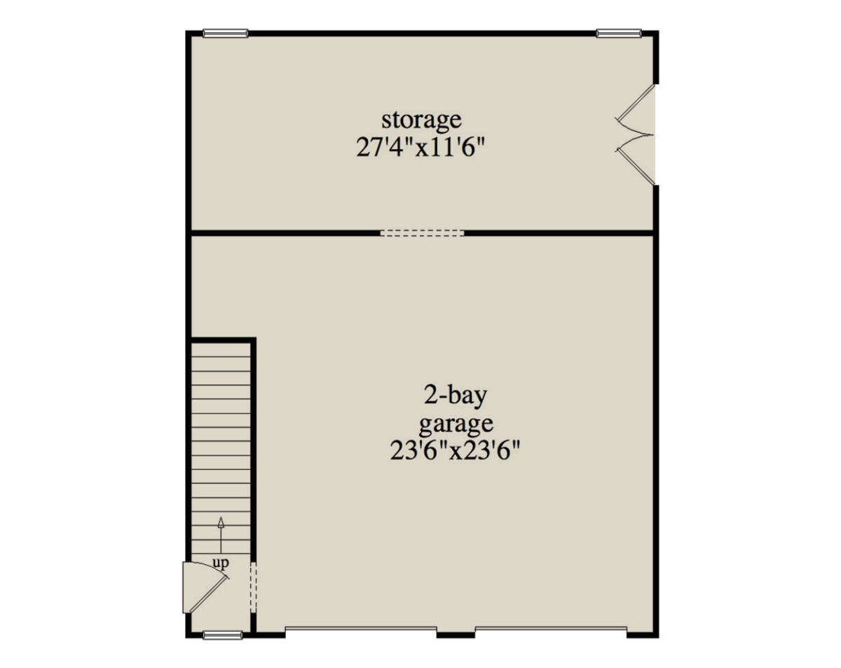 Garage Floor for House Plan #957-00101