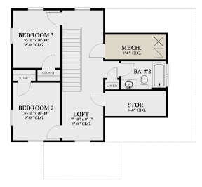 Second Floor for House Plan #3978-00250